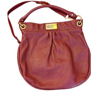 Marc by Marc Jacobs Red Leather Hillier Hobo Bag